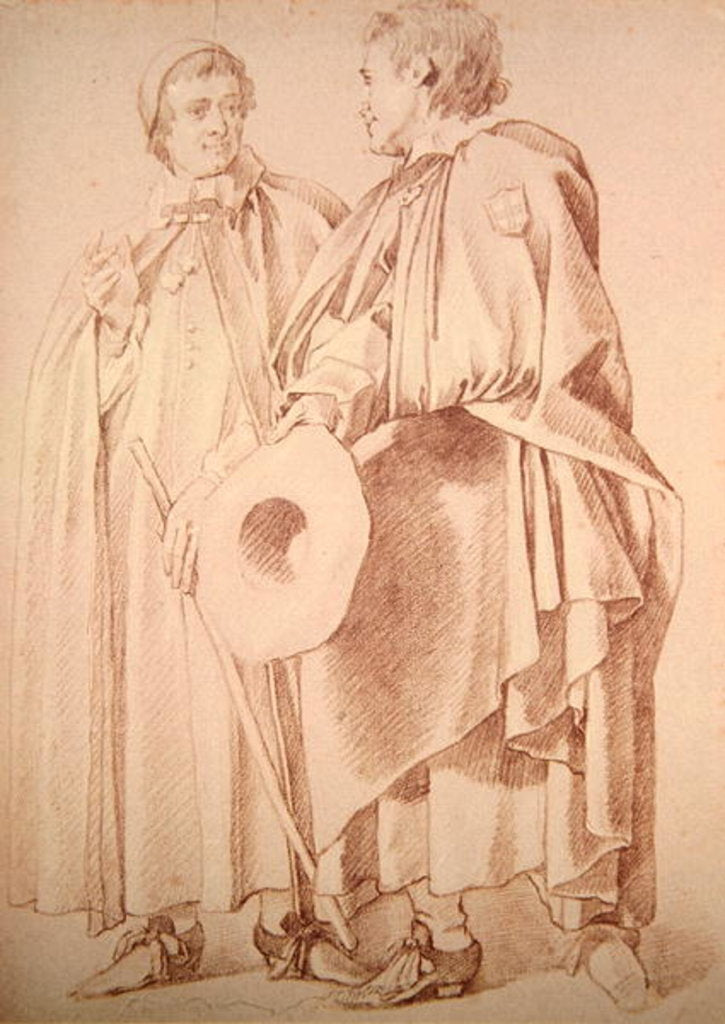 Detail of Two Poor Knights of Windsor by Peter Lely