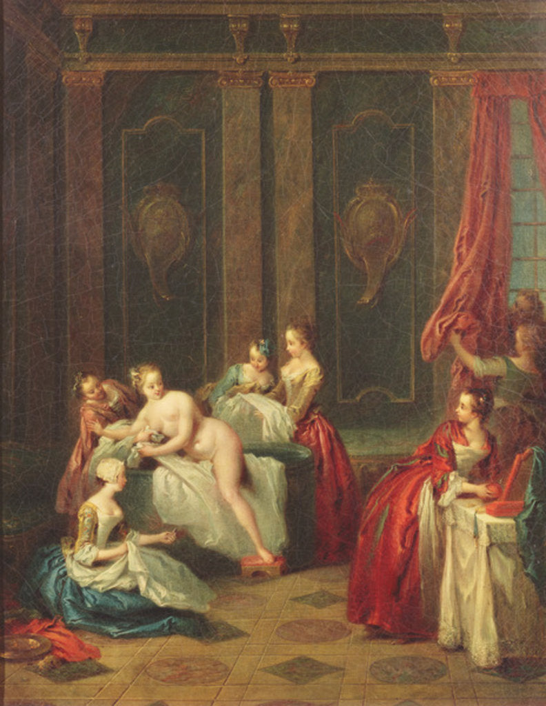 Detail of Bathroom Interior by Jean-Baptiste Joseph Pater