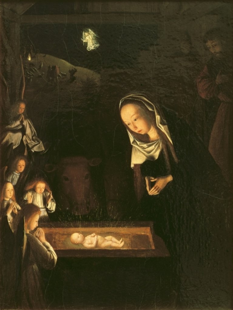 Detail of The Nativity at Night by Gerrit tot Sint Jans