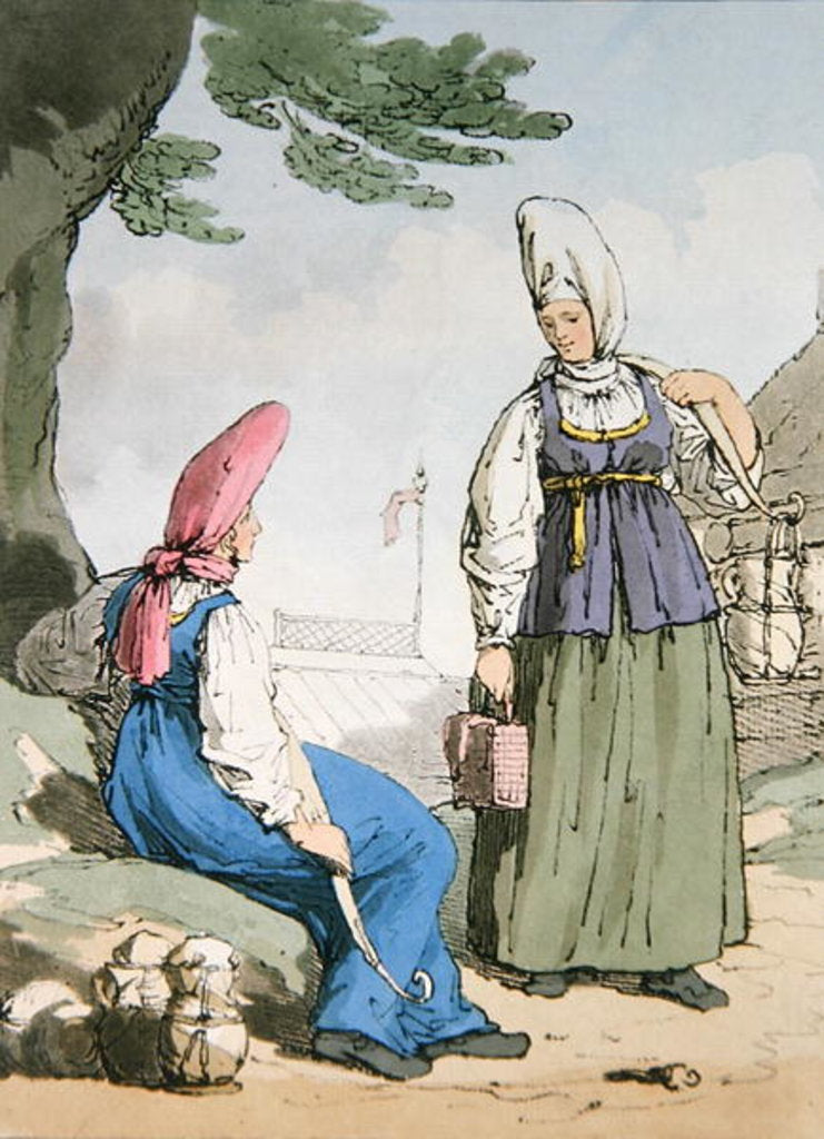 Detail of Ocheta Milkcow Woman, 1803 by John Augustus Atkinson