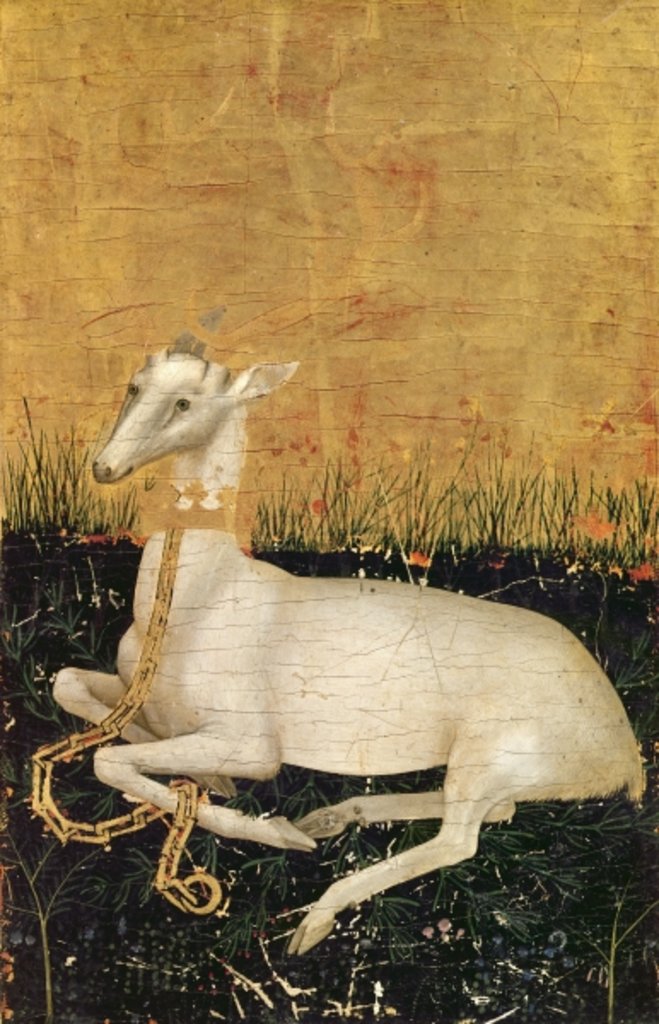 Detail of White Hart by Master of the Wilton Diptych