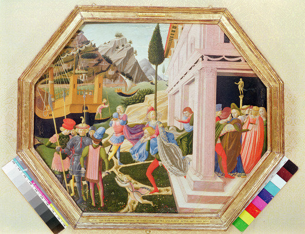 Detail of The Abduction of Helen, c.1450-5 by Zanobi di Benedetto Strozzi
