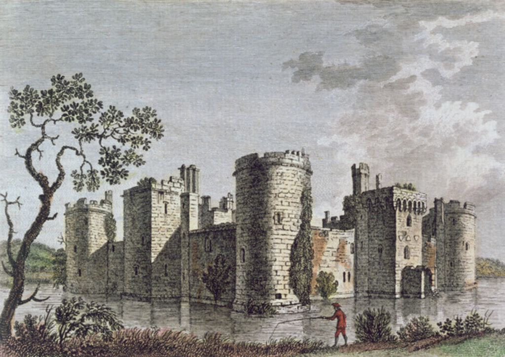 Detail of Bodiam Castle, Sussex, 6th July 1777 by English School
