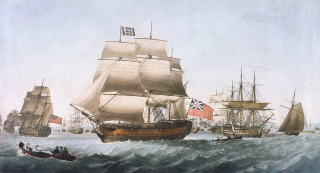 Detail of HMS Victory, 1806 by English School