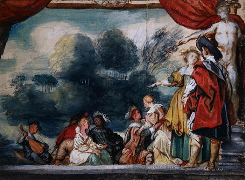 Detail of The Embarkment by Jacob Jordaens