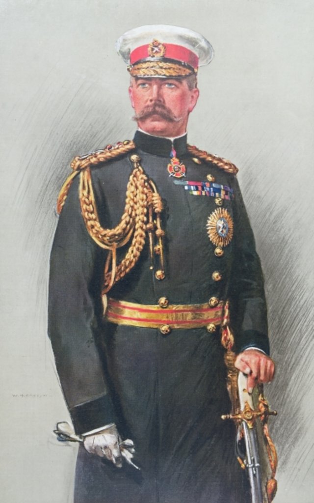 Detail of Viscount Kitchener of Khartoum by Walter Wallor Caffyn
