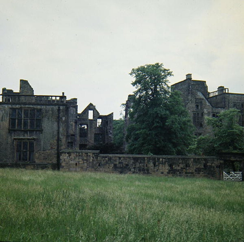 Detail of The Ruins of Old Hardwick Hall by Anonymous