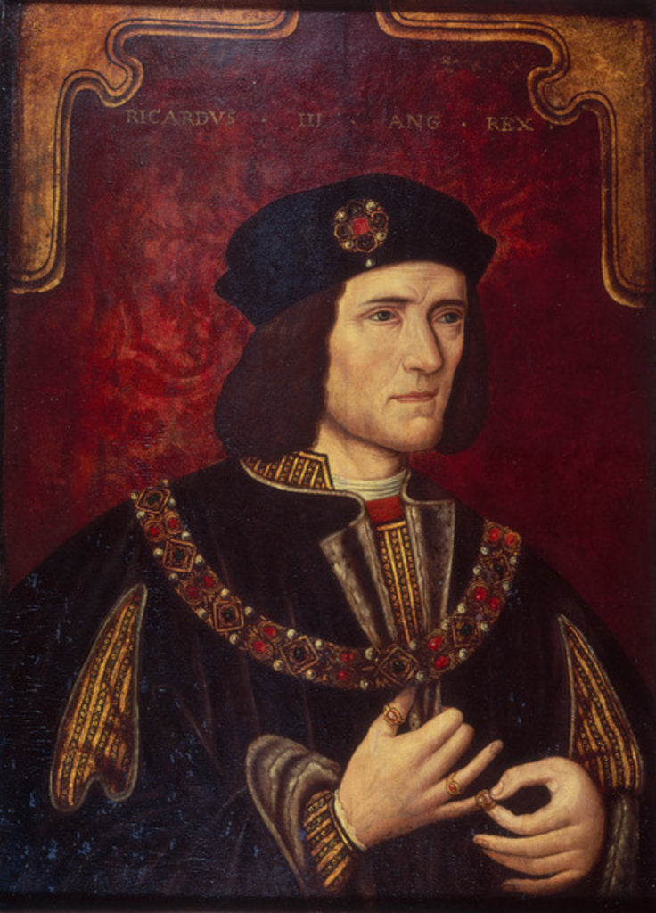Detail of Portrait of King Richard III by English School