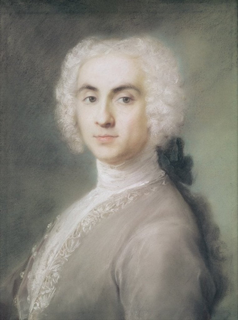Detail of Portrait of a Man by Rosalba Giovanna Carriera
