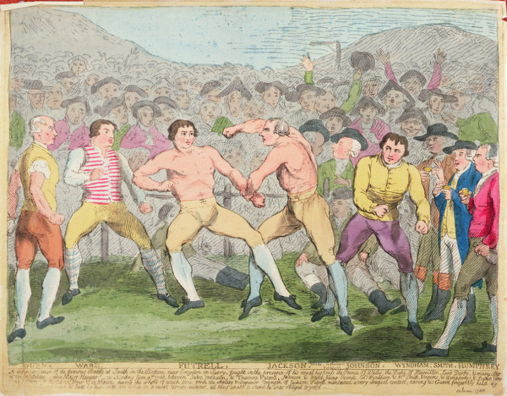 Detail of Boxing Match, 10th June 1788 by English School