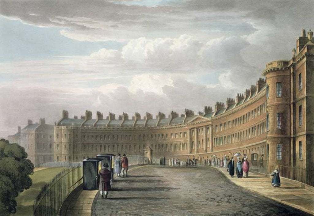 Detail of Lansdown Crescent, Bath, 1820 by David Cox