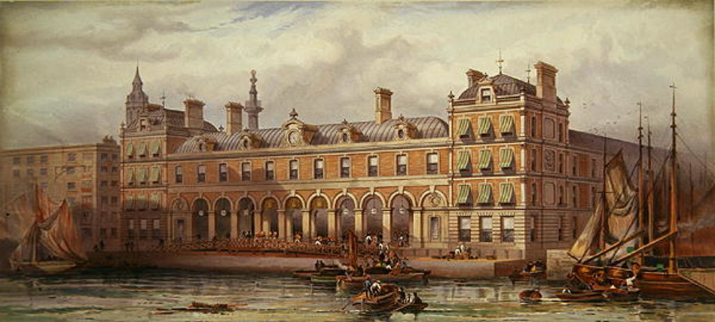 Detail of The London Fish Market at Billingsgate, 20th July 1877 by English School