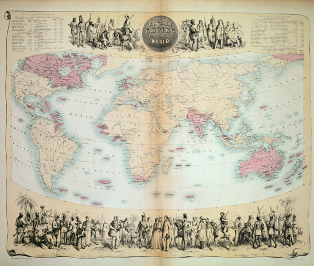 Detail of British Empire throughout the World by English School