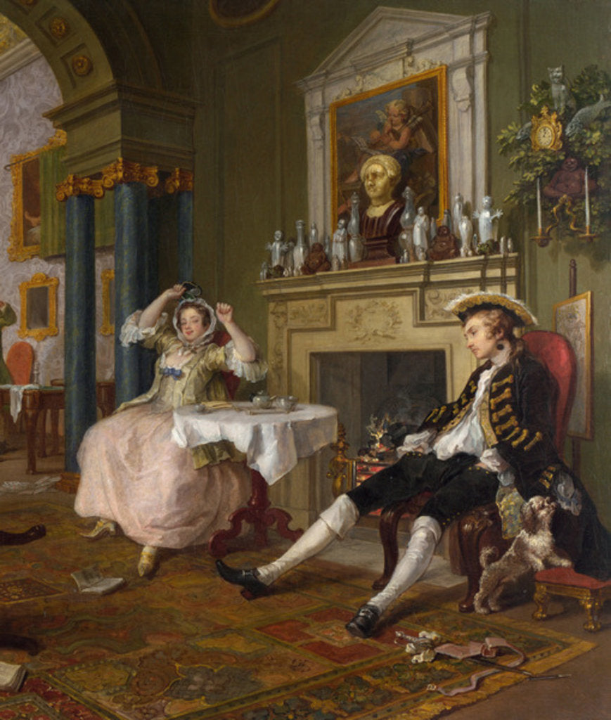 Detail of Marriage a la Mode:II- The Tete a Tete, c.1743 by William Hogarth