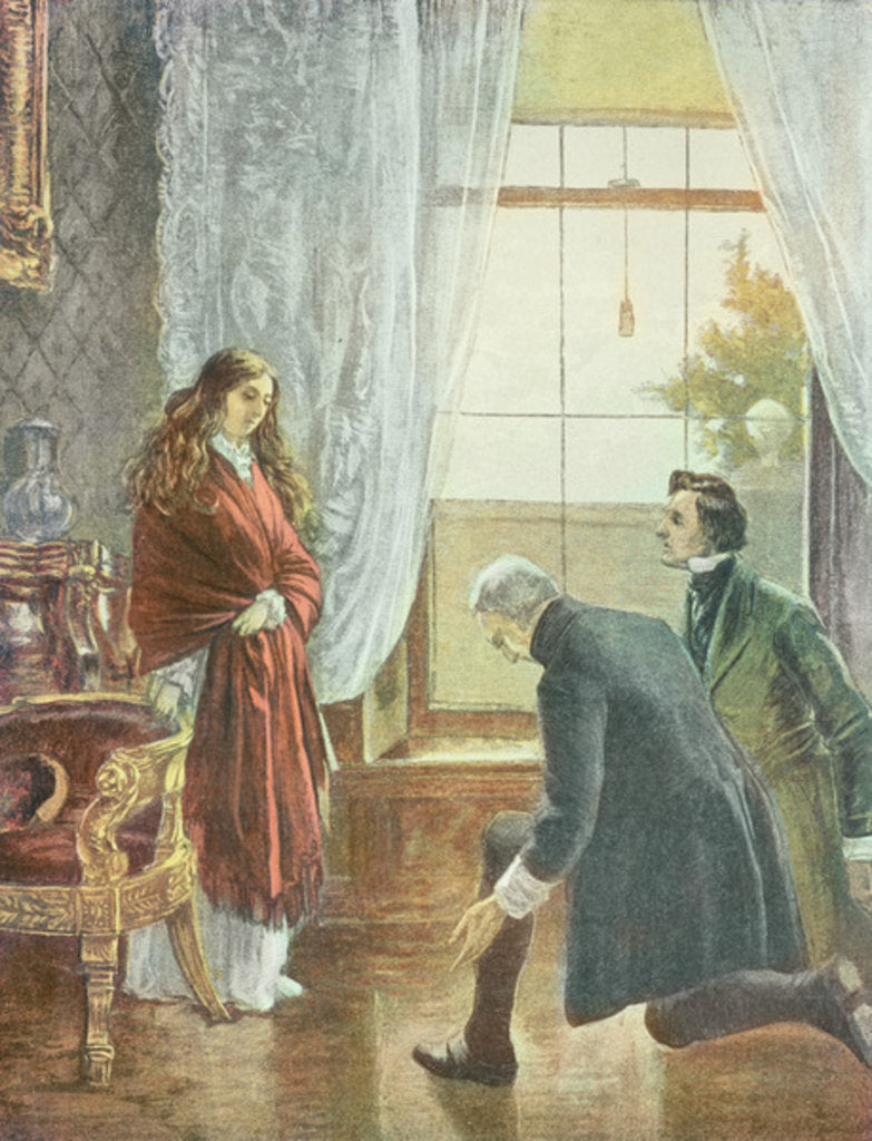 Detail of Princess Victoria receiving the news of her Accession to the Throne, 21st June 1837 by English School