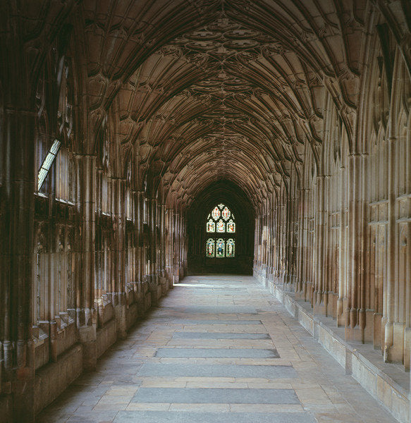 Detail of View of the Cloisters, c.1355 by English School