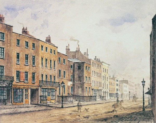 Detail of View of Marylebone High Street, 1848 by Charles Bigot