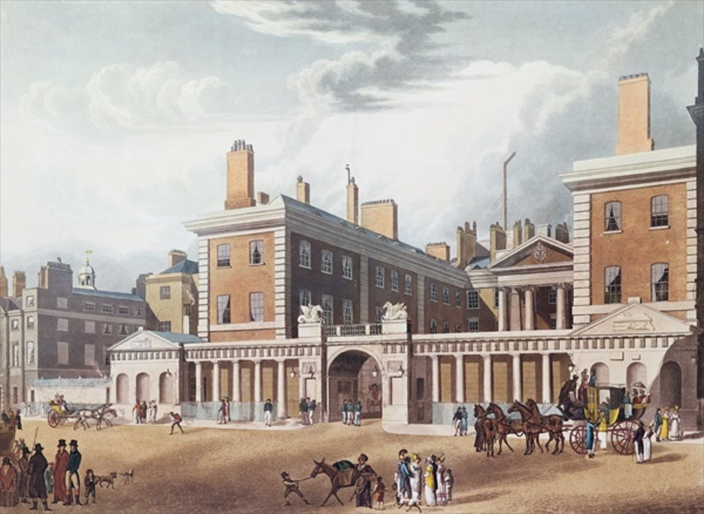 Detail of View of the Admiralty, 1818 by Thomas Hosmer Shepherd