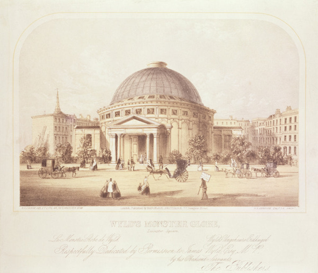 Detail of Wyld's Monster Globe, c.1851 by School English