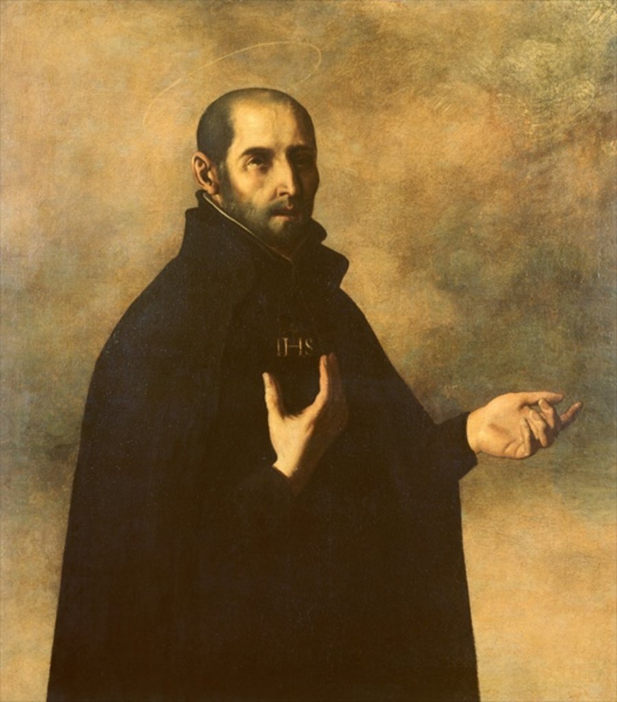 Detail of St.Ignatius Loyola by Francisco de Zurbaran