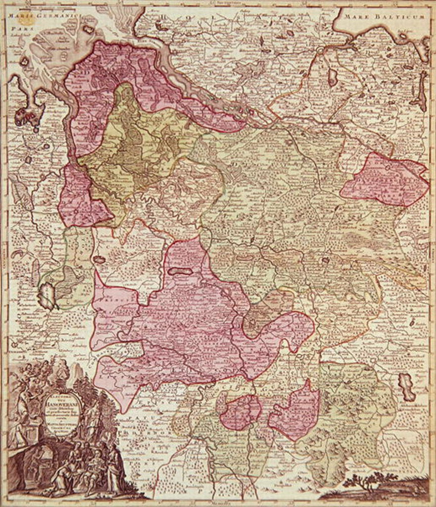 Detail of Electorate of Hanover by School German