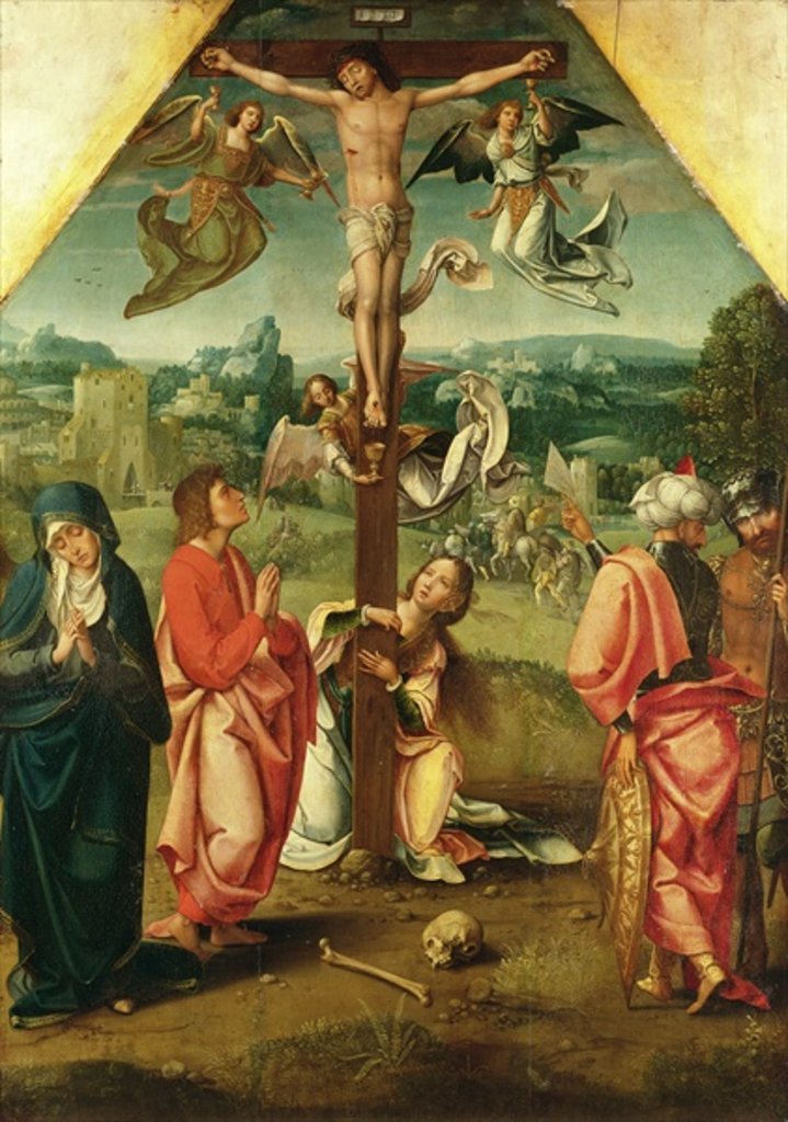 Detail of Crucifixion, 1518 by Italian School