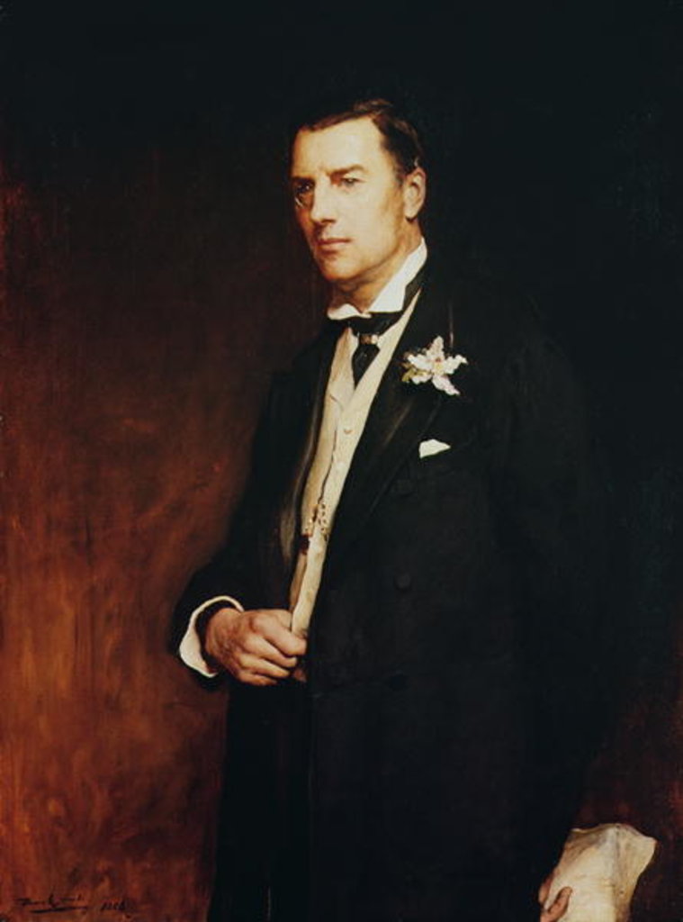Detail of Portrait of Joseph Chamberlain, 1886 by Frank Holl