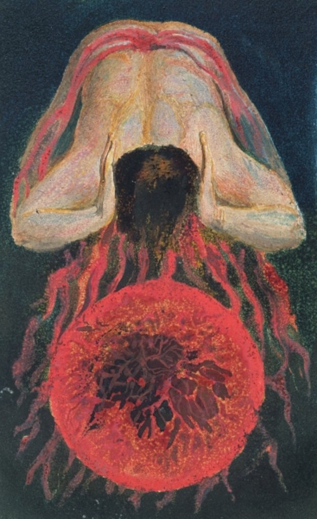 Detail of The First Book of Urizen by William Blake