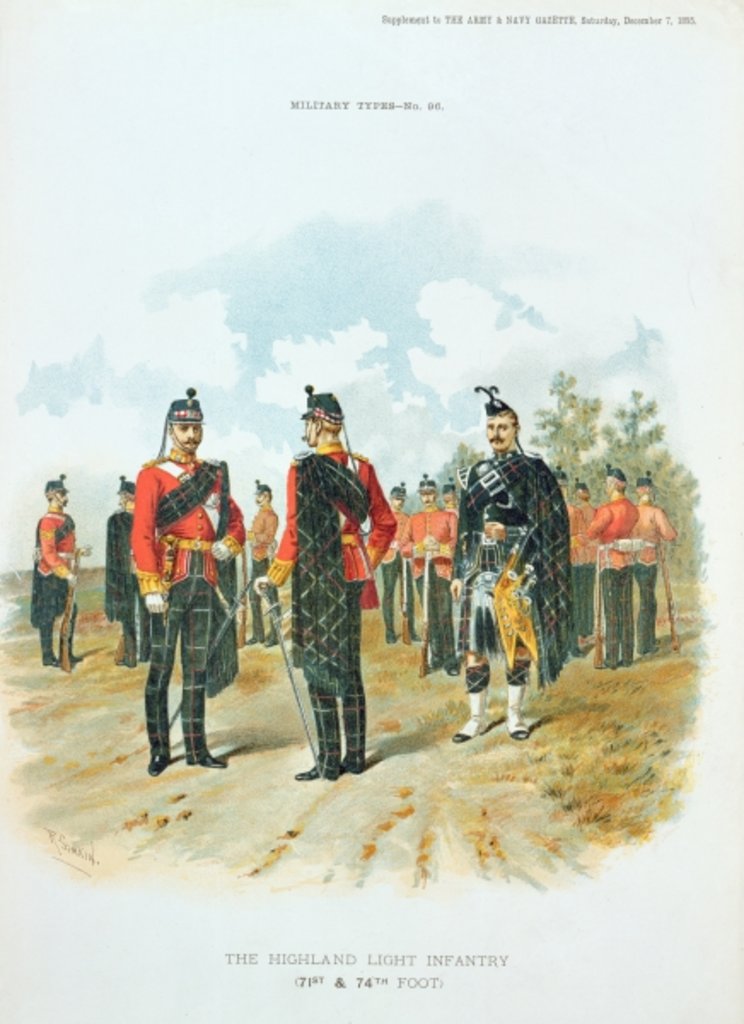 Detail of The Highland Light Infantry by Richard Simkin
