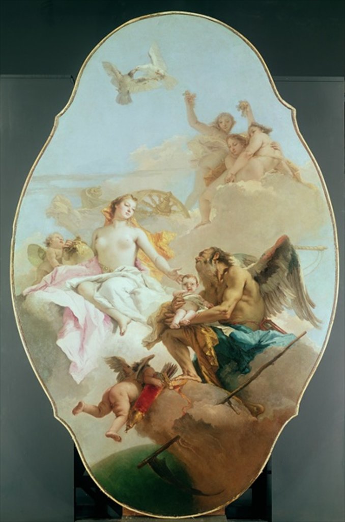 Detail of An Allegory with Venus and Time, c.1754-58 by Giovanni Battista Tiepolo