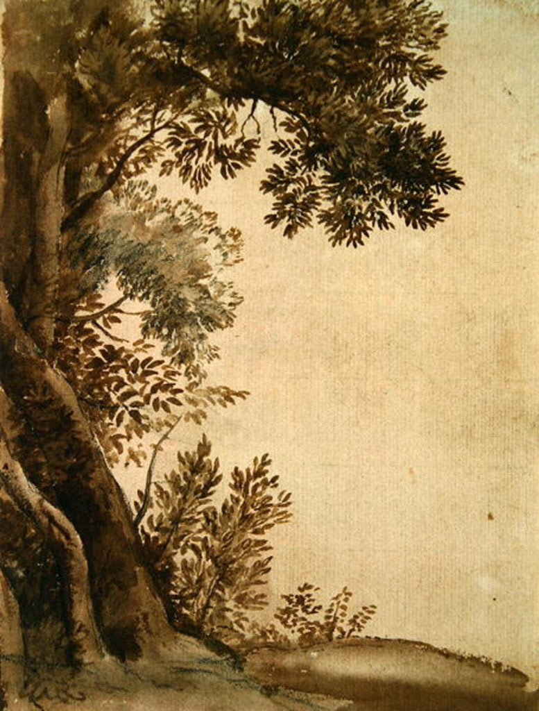 Detail of Landscape by Claude Lorrain (1600-82)
