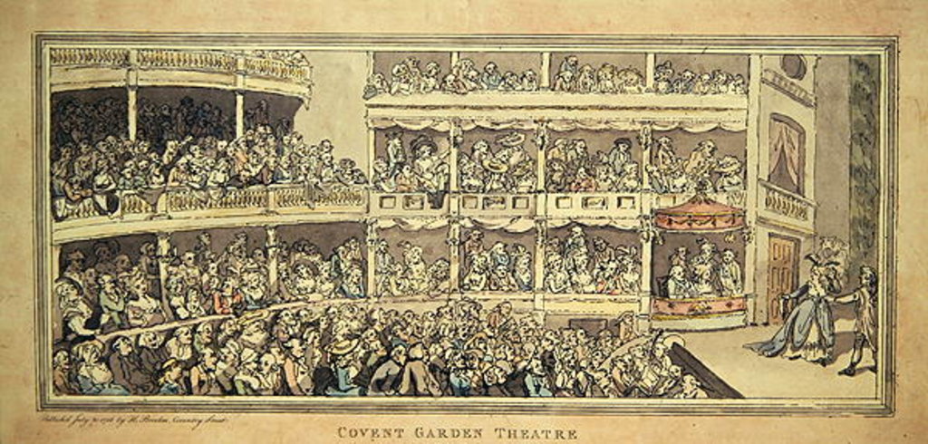 Detail of Covent Garden Theatre, 1786 by English School