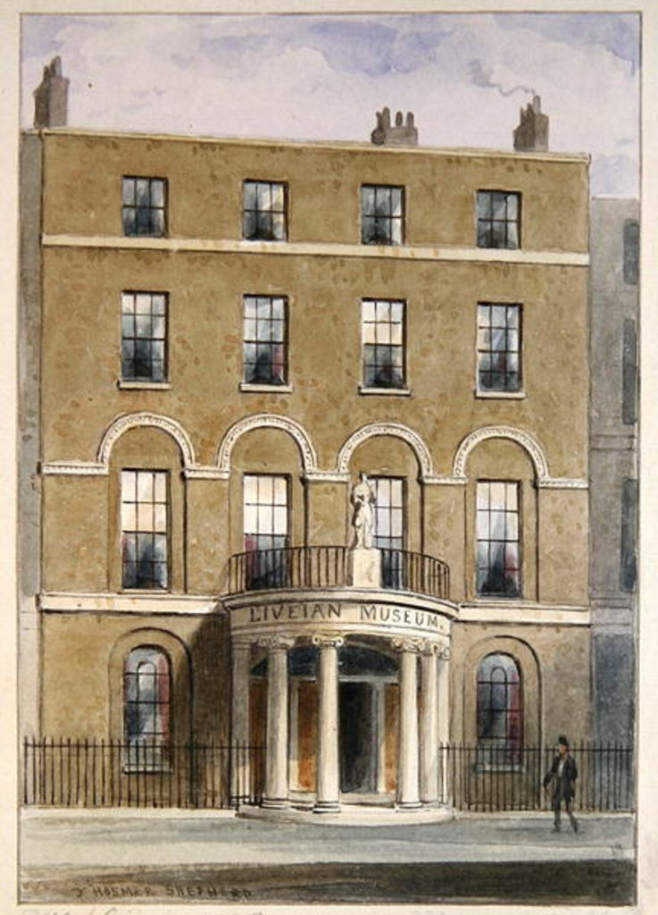 Detail of The Liverian Museum, 1850 by Thomas Hosmer Shepherd