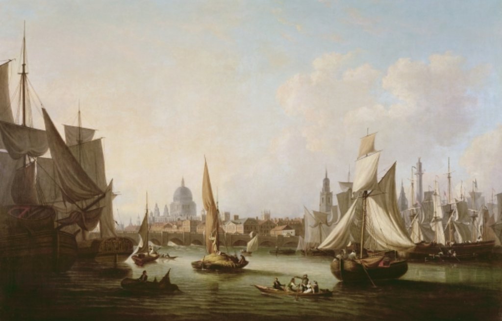 Detail of View of the River Thames by John Thomas Serres