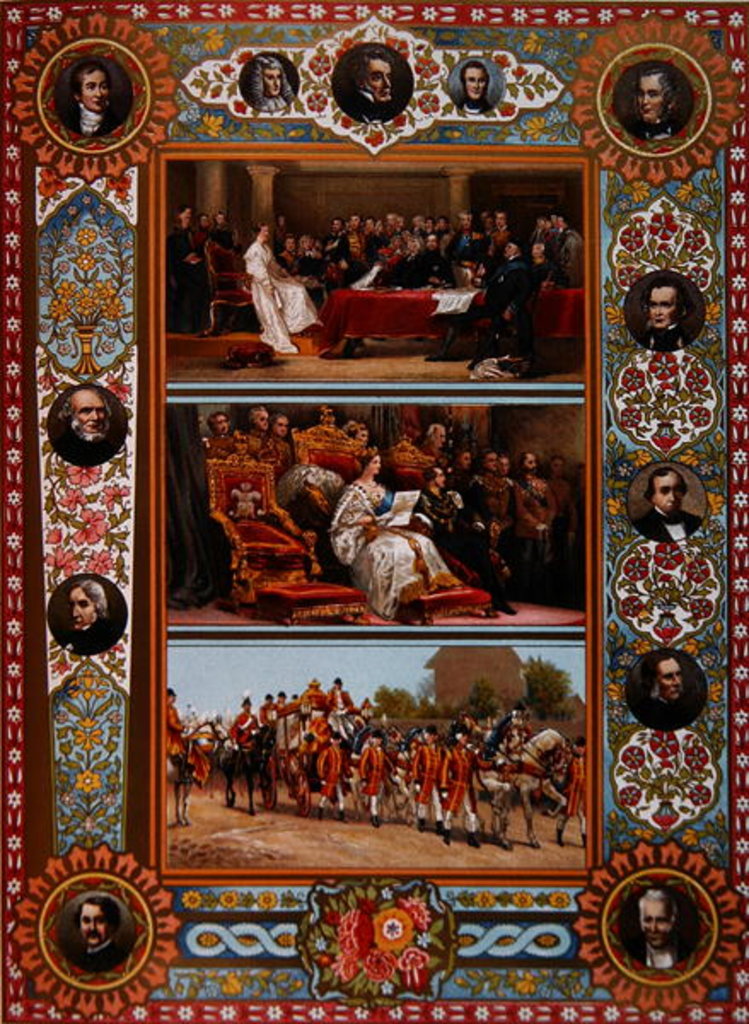 Detail of The Life of Queen Victoria by English School