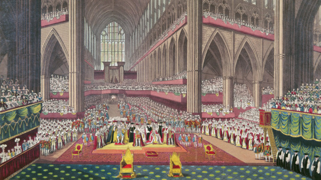 Detail of The Coronation of King William IV and Queen Adelaide, 1831 by School English