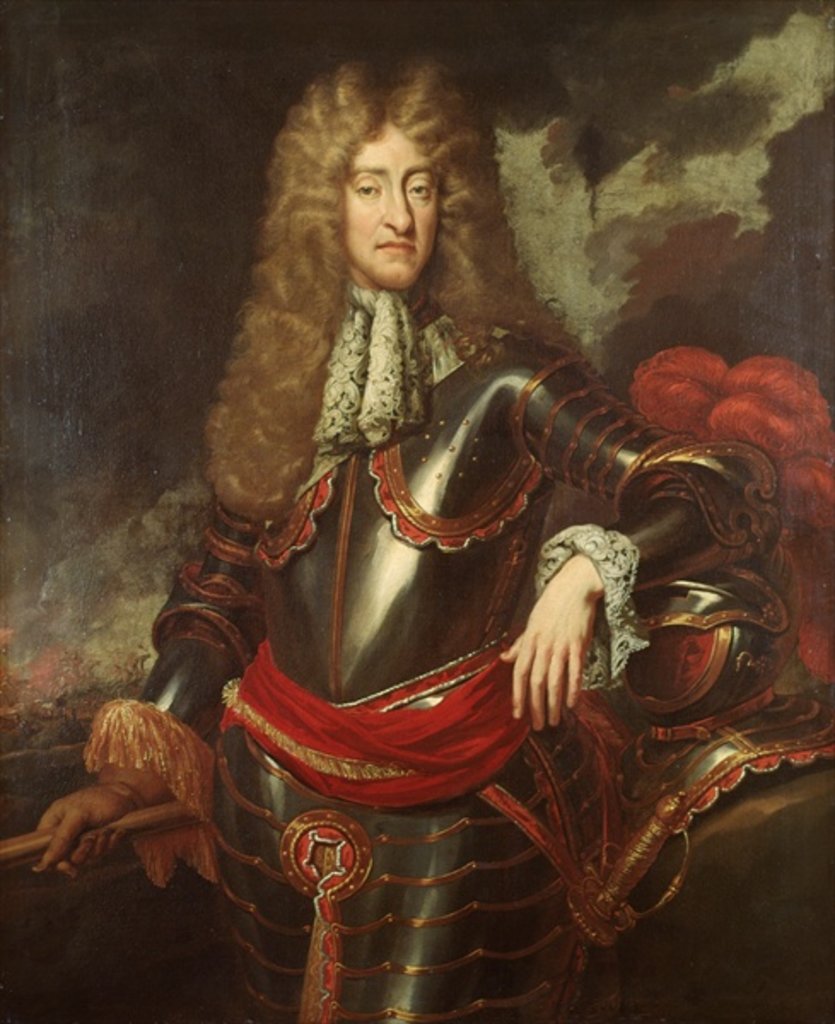 Detail of Portrait of King James II, c.1690 by English School