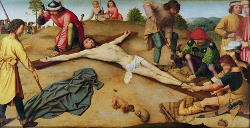 Detail of Christ Nailed to the Cross, 1481 by Gerard David
