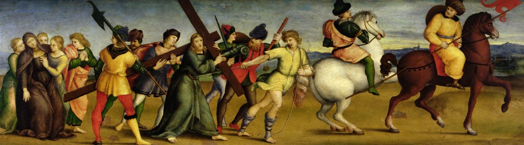 Detail of The Procession to Calvary, c.1504-05 by Raphael