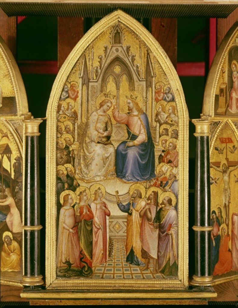 Detail of The Coronation of the Virgin, and Other Scenes, 1367 by Giusto di Giovanni de' Menabuoi