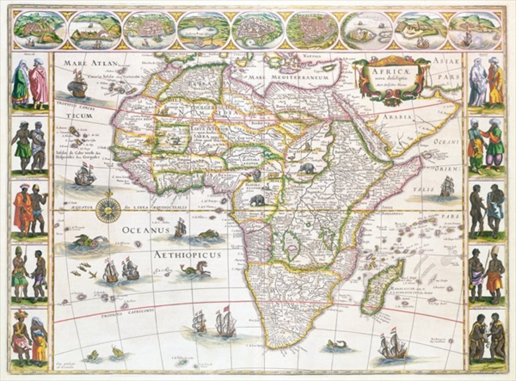 Detail of Africa Nova, c.1617 by Willem Blaeu