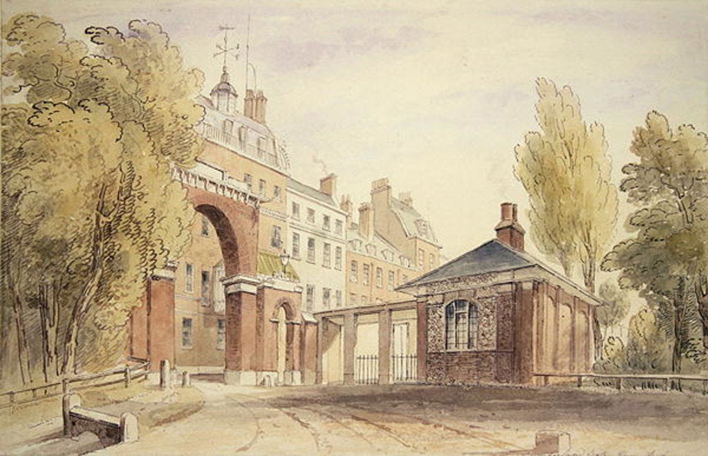 Detail of Cumberland Gate, Hyde Park, 1820 by English School