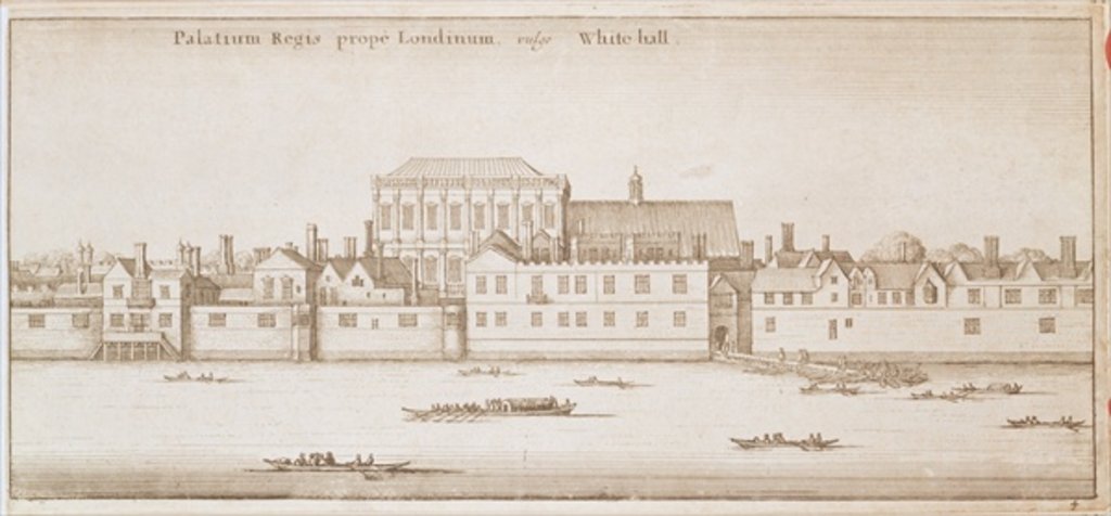 Detail of View of Whitehall, 1645 by Wenceslaus Hollar