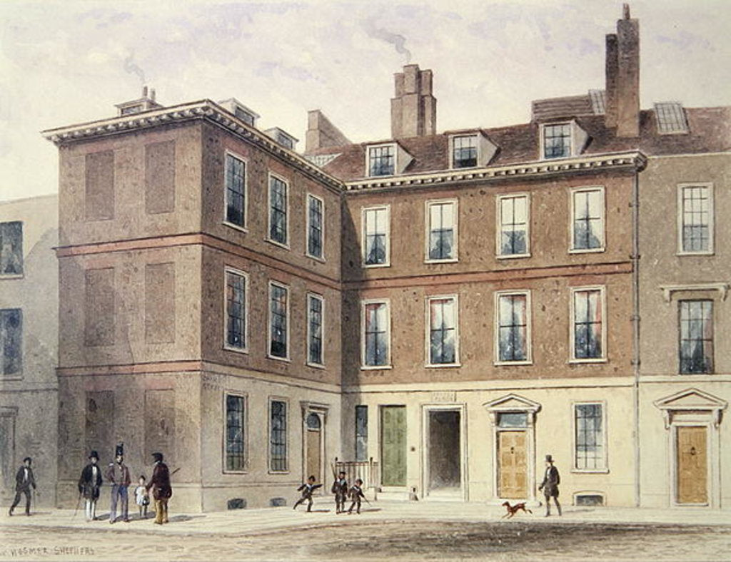 Detail of Judge Jeffrey's House, 1853 by Thomas Hosmer Shepherd