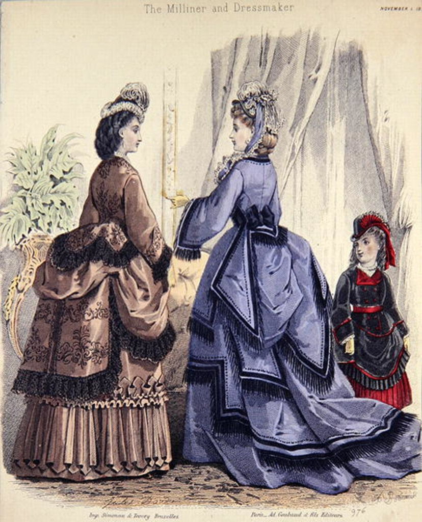 Detail of The Milliner and Dressmaker, 1888 by School French