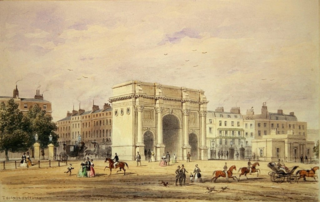Detail of The Marble Arch by Thomas Hosmer Shepherd