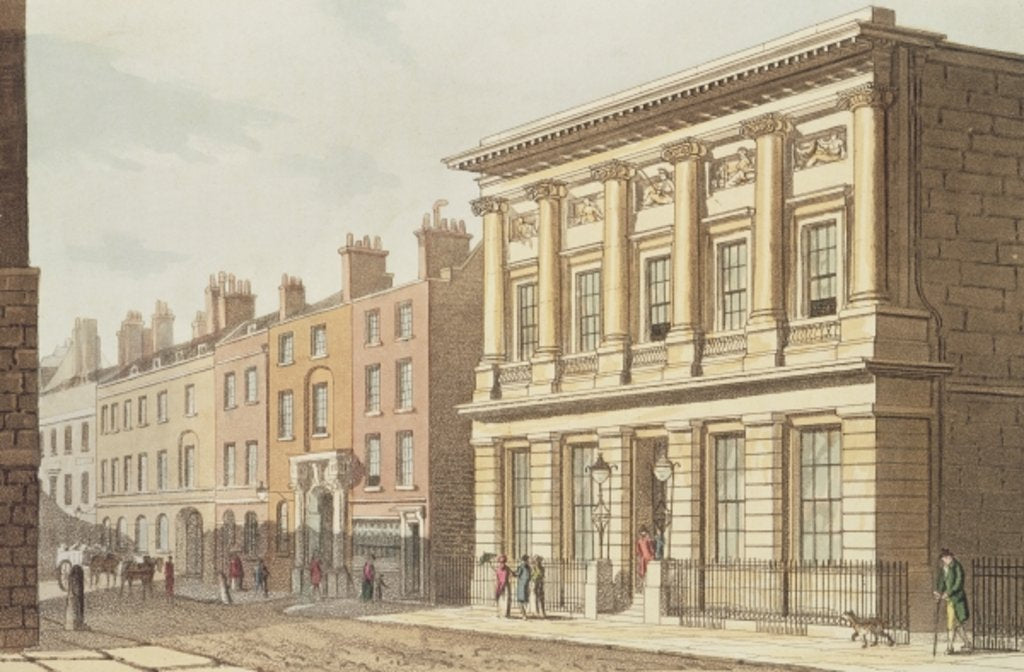 Detail of The London Commercial Sale Rooms by English School