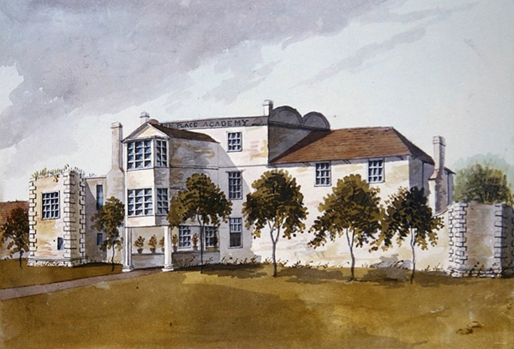 Detail of View of Sir Noel de Caron's House, 1809 by School English