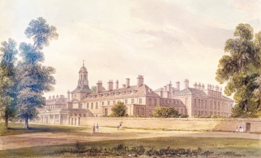 Detail of The South-West view of Kensington Palace, 1826 by John Buckler