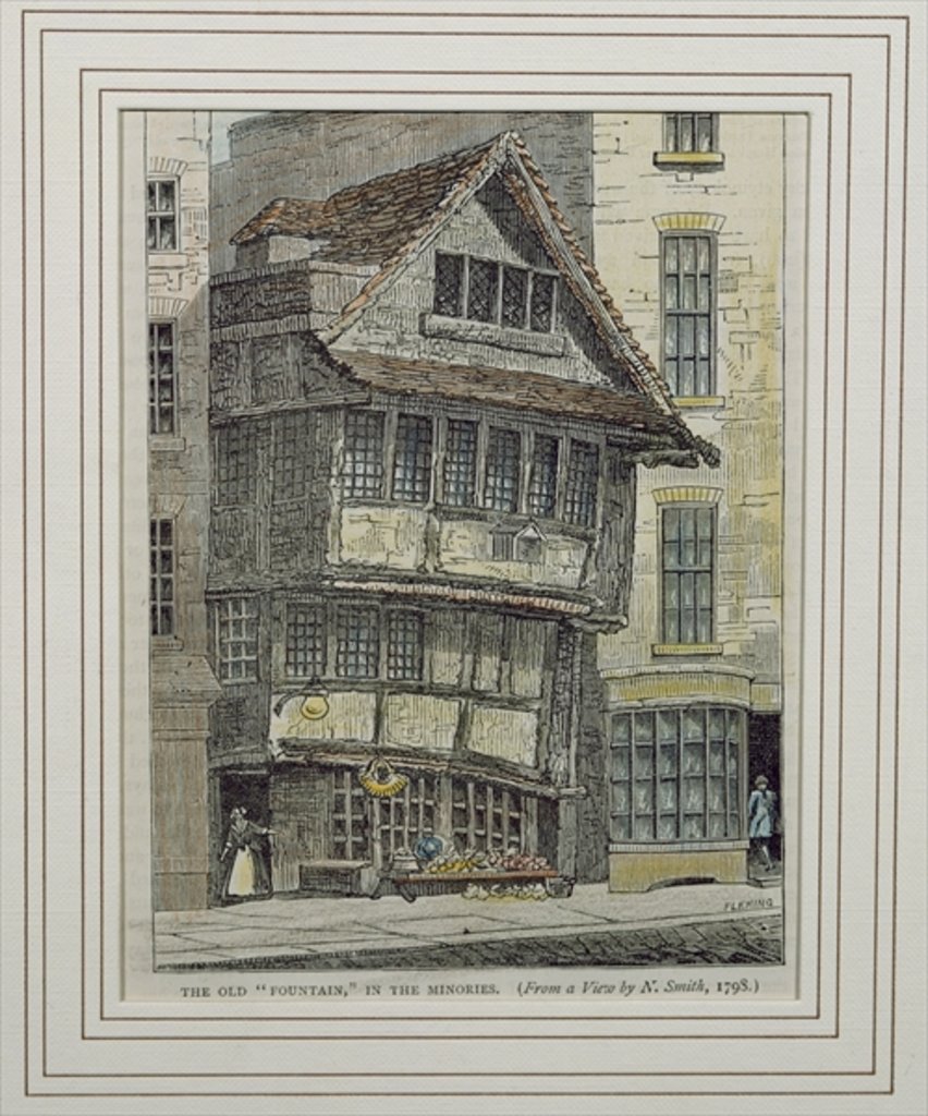 Detail of The Old Fountain in the Minories by School English